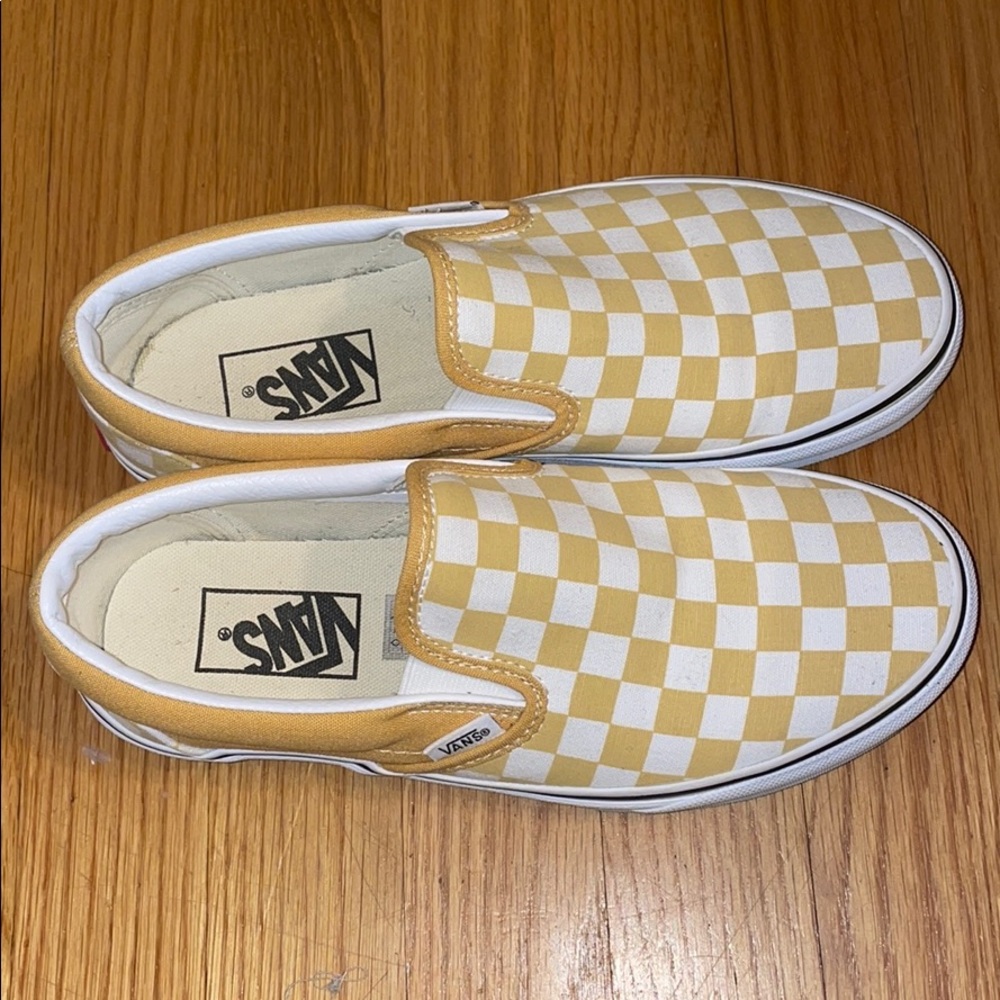 Yellow Checkered Vans